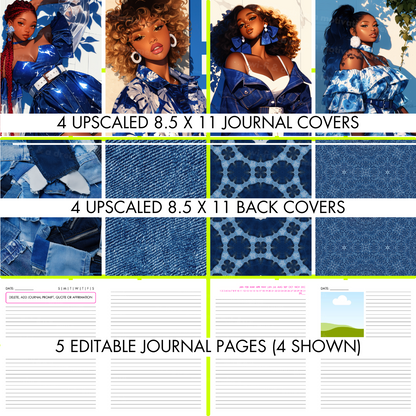 Denim PLR Journal Kit