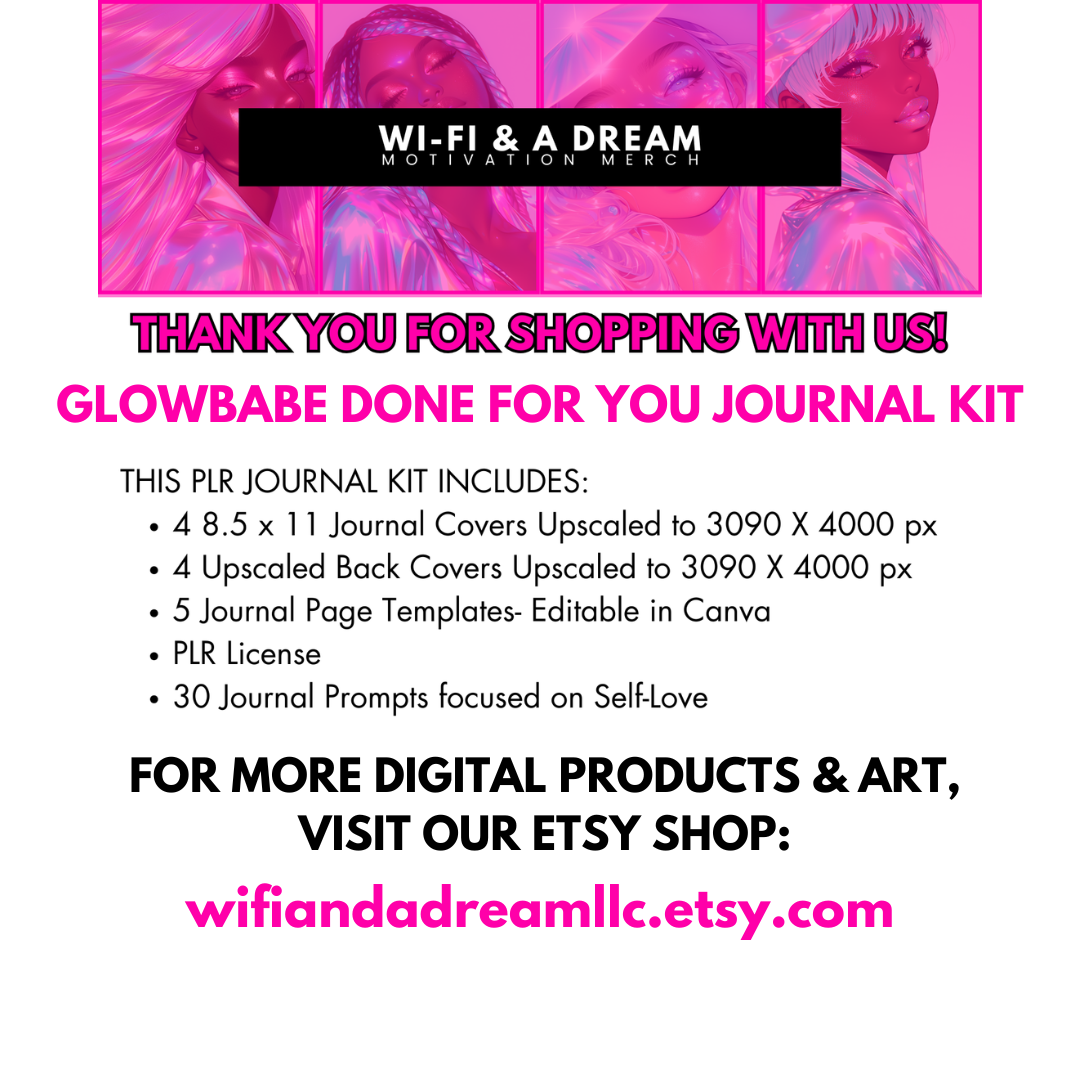 GLOWBABE PLR Journal Kit