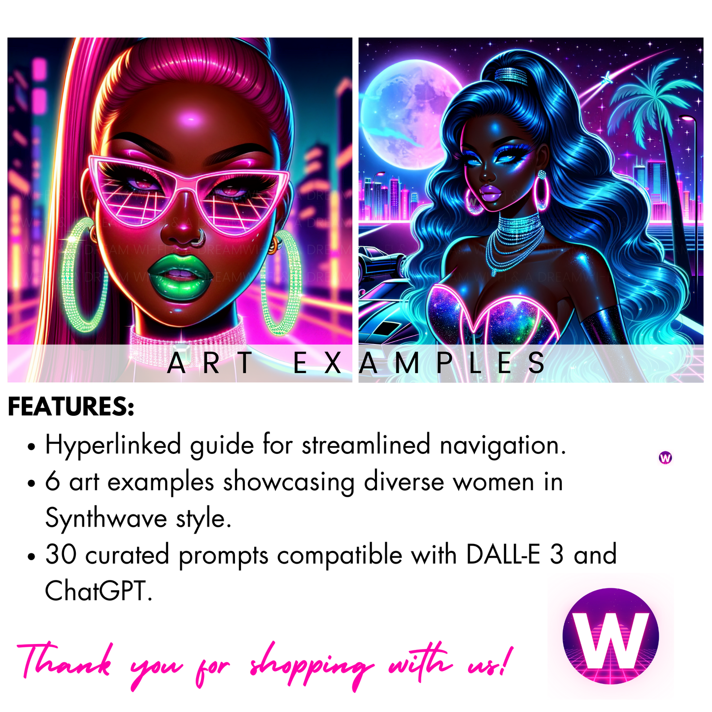 Synthwave Prompt Guide- Digital Download