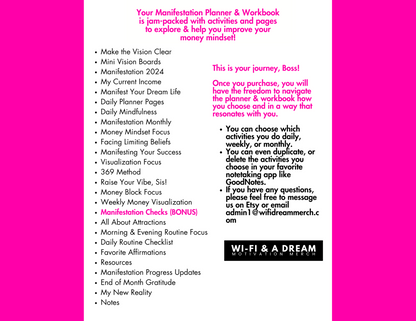 "It's Already Mine" Digital Manifestation Planner & Workbook with BONUS Companion Guide